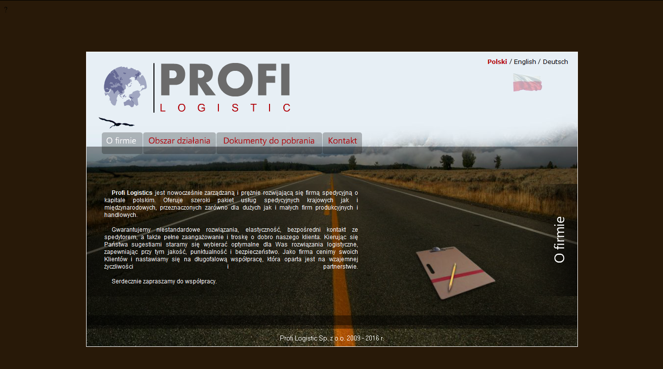 Firma spedycyjna Profi Logistics